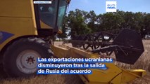 Zelenski dice que buscará otras vías para la exportación del grano ucraniano