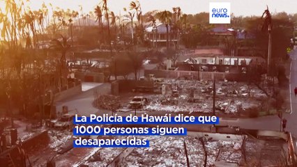Más de 60 muertos y 1000 desaparecidos en los incendios forestales de Hawái