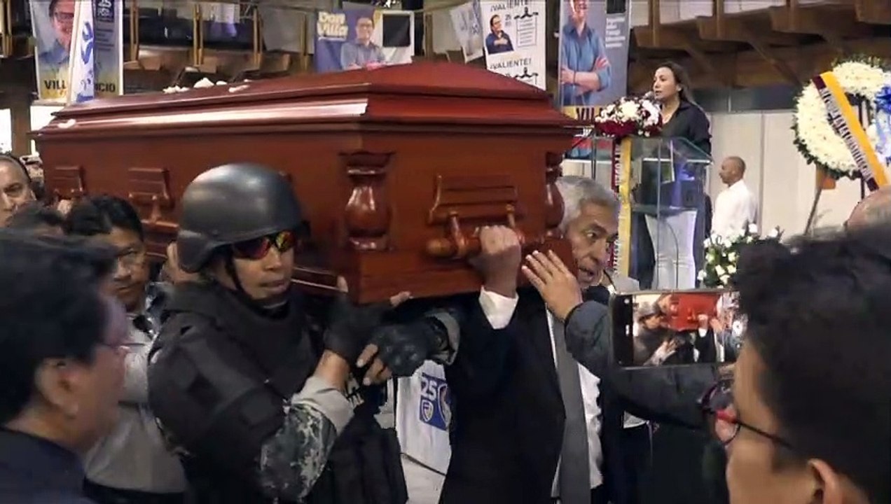 Trauerfeier für ermordeten Präsidentschaftskandidaten in Ecuador