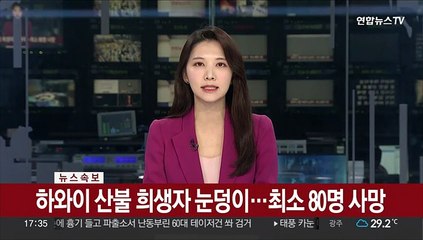 [속보] 하와이 산불 희생자 눈덩이…최소 80명 사망