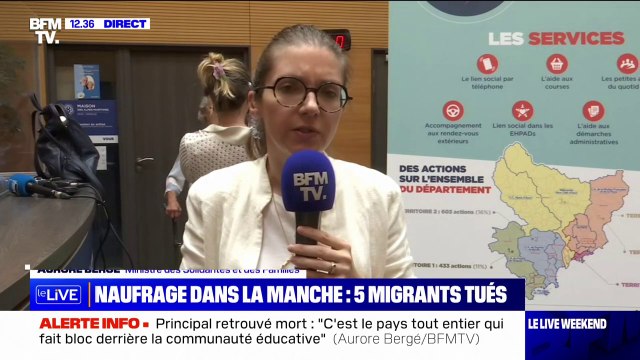 Aurore Bergé, ministre des Solidarités sur le naufrage de migrants dans la Manche: La France est engagée pour qu'on puisse sauver ces personnes