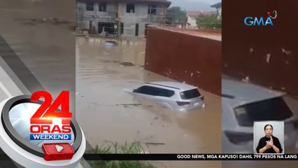 Kotse, inanod ng kulay-putik na baha sa Zamboanga City | 24 Oras Weekend