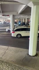 Tesla Driver Runs Over Charging Station and Drags It Away