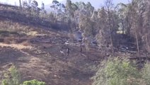 Scale of wildfire scarring on charred Maui land captured in aerial footage