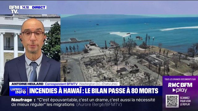 Incendies à Hawaï: le bilan s'alourdit et atteint au moins 80 morts