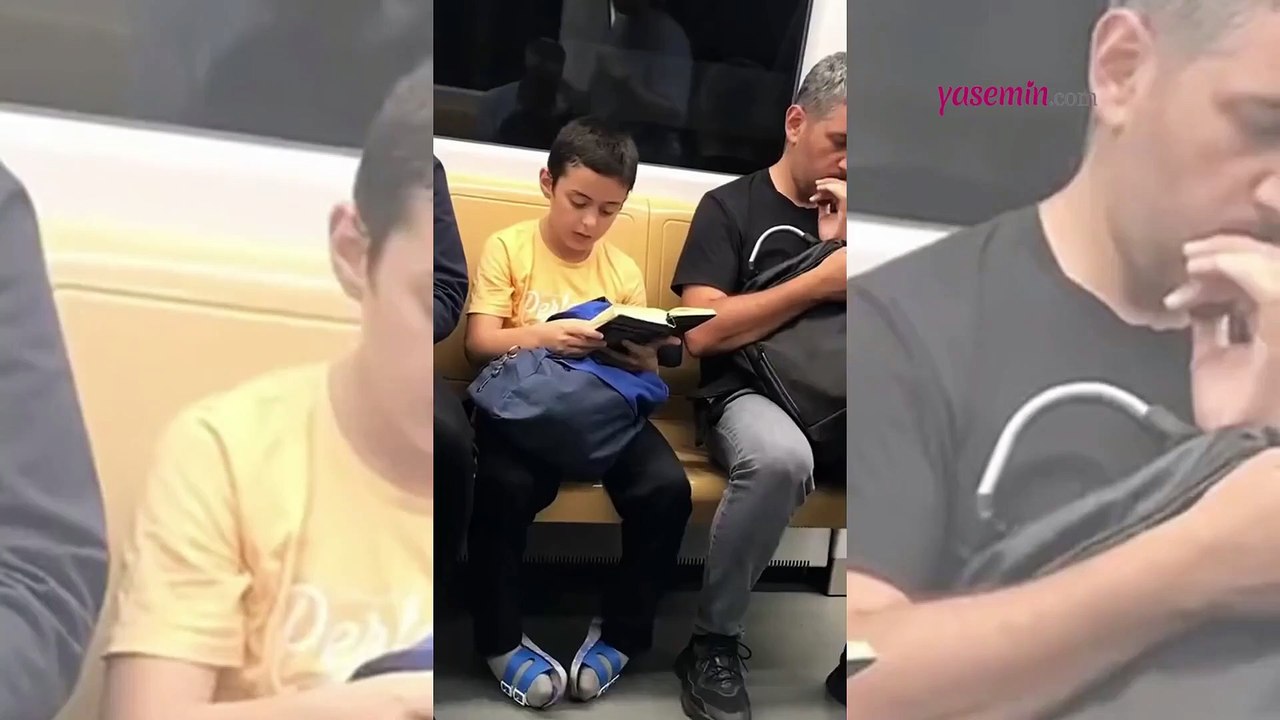 Metroda Kur’an-ı Kerim okuyan Şükrü'ye Bilgehanelerdeki hafızlık öğrencilerinden anlamlı hediye