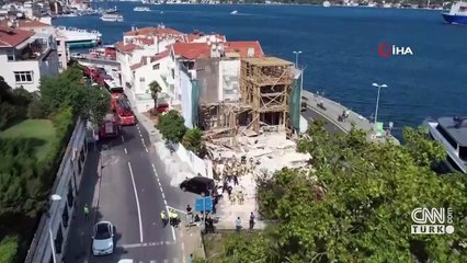 Son dakika: Beşiktaş'ta tadilat yapılan binada çökme! Acı haber geldi