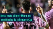 Messi mete al Inter Miami en semifinales de la Leagues Cup