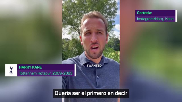 Harry Kane se despide de los aficionados del Tottenham tras confirmar su fichaje