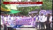 BSP Leaders Protest In front Of Khammam Library Against Arresting RS Praveen Kumar | V6 News