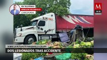 Se registra accidente en la autopista Manzanillo, Colima; dos lesionados