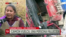 “Estaba pidiendo auxilio”: Un camión se volcó en La Paz y el chofer agonizó aplastado por el vehículo  