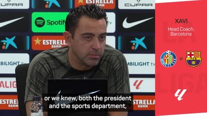 Download Video: Xavi confident of registering players after 'disappointing' Dembele departs