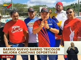 GMBNBT realiza mejoras en la cancha deportiva de la comunidad Carorita, pqa. Cují en el edo. Lara