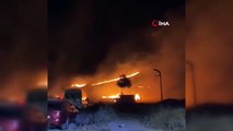 Aksaray'da piknik alanı alev alev yandı