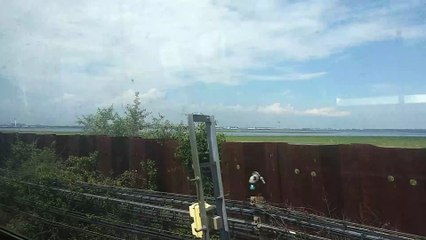 Far Rockaway Inbound A Train going over Jamaica Bay