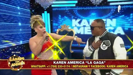 Karen América ‘La gaga’ presenta su canción “De Taquito” en Sabado con Andrés
