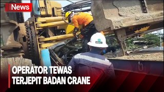 Detik-Detik Proses Evakuasi Operator yang Tewas Terjepit Badan Crane di Pelabuhan Merak