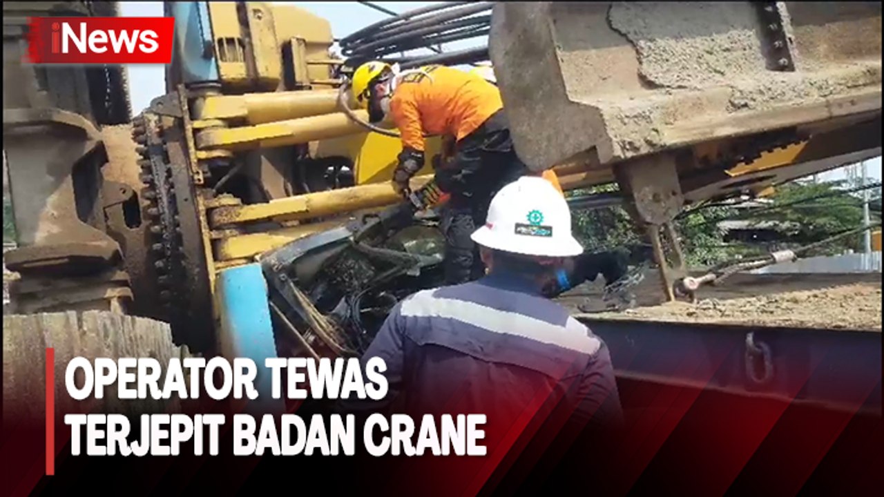 Detik-Detik Proses Evakuasi Operator yang Tewas Terjepit Badan Crane di Pelabuhan Merak