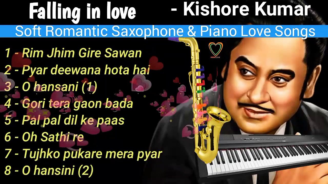 Soft saxophone and piano hindi love song Falling in love Kishore