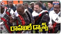 Rahul Gandhi Dances With Tamil Nadu Toda Tribe In Traditional Outfit In Ooty _   V6 Teenmaar