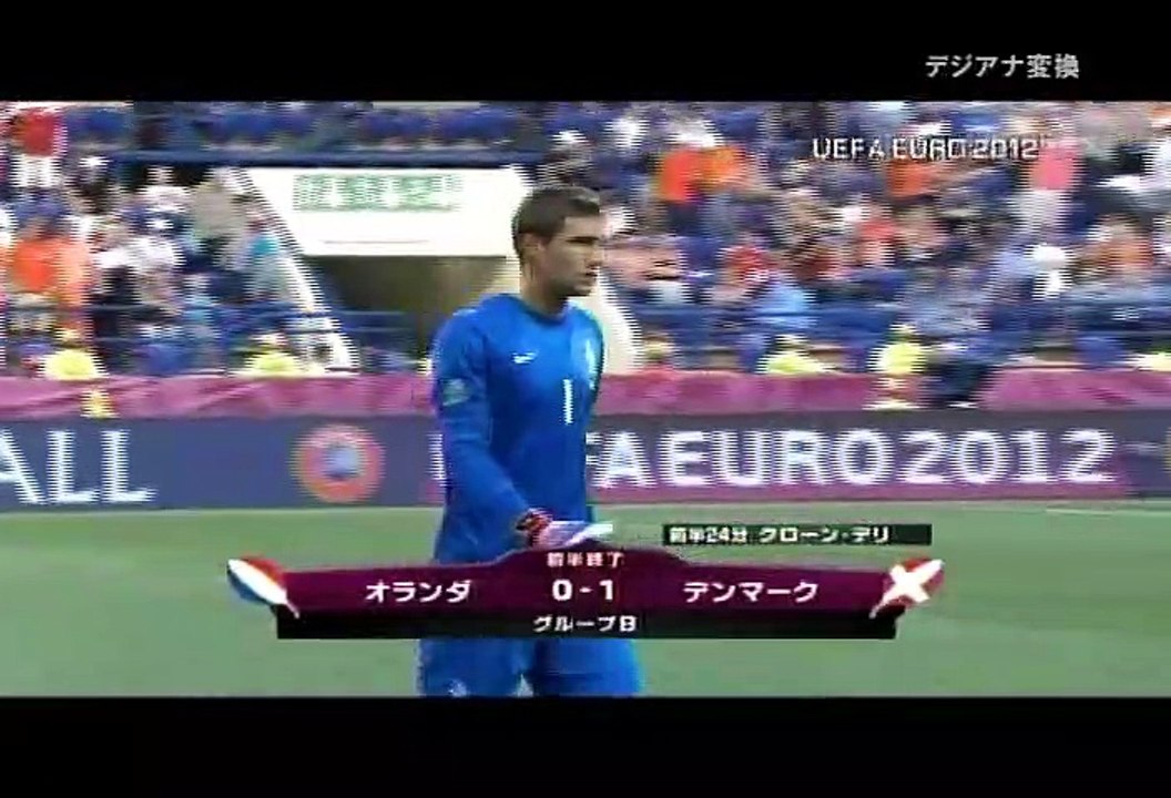 UEFAユーロ2012 サッカー欧州選手権 デンマーク×オランダ[ダイジェスト]