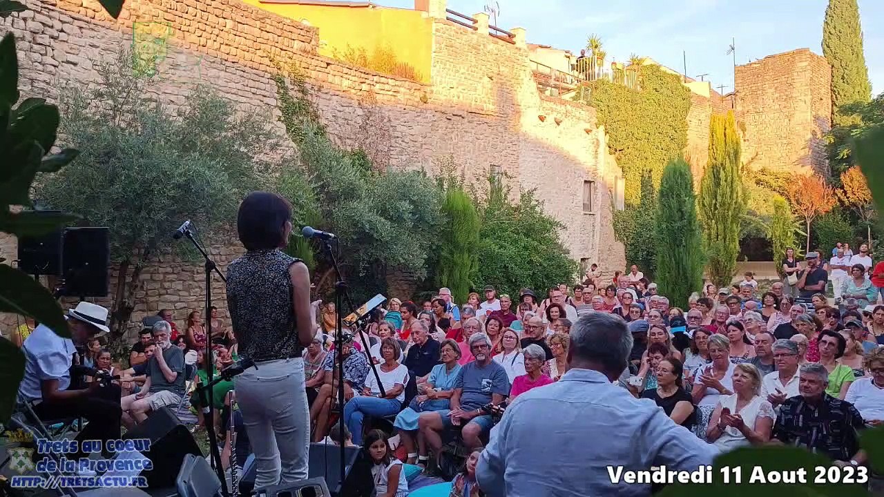 Festival Guitares et Jardins avec le Cécile Troisi trio A Trets 11aout2023