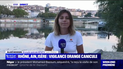 Download Video: Canicule: le Rhône, l'Ain et l'Isère placés en vigilance orange par Météo France