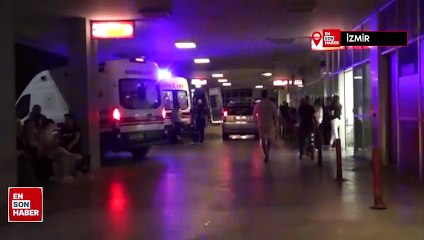 İzmir'de bir kişi annesine satırla saldırdı