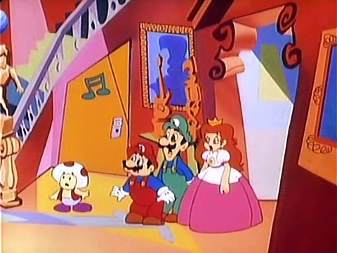 Super Mario Brothers Super Show 35 Elvin Lives, NINTENDO game animation