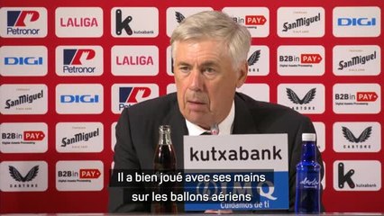 Real Madrid - Ancelotti : "Lunin s'est montré solide et concentré"