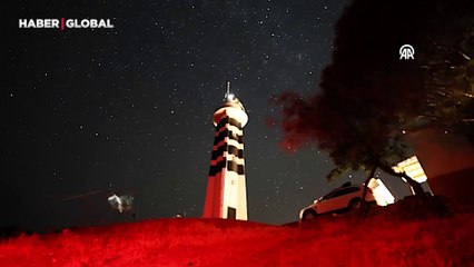 Büyüleyici perseid meteor yağmuru manzarası İzmir'den böyle görüntülendi