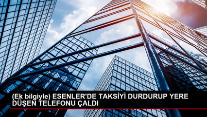 Esenler'de Düşen Telefonu Çalan Kadın Güvenlik Kamerasına Yakalandı