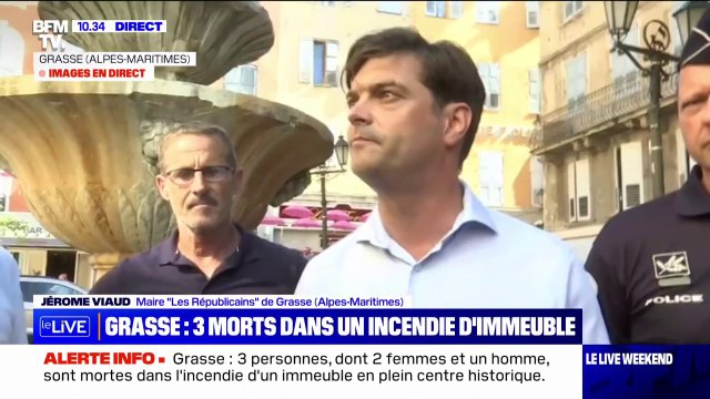 Jérôme Viaud, maire de Grasse, sur l'incendie qui a fait 3 morts: Il est prématuré de dire quelle est l'origine, criminelle ou accidentelle
