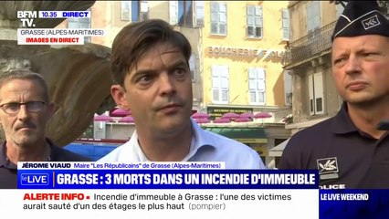 Jérôme Viaud, maire de Grasse, sur l'incendie qui a fait 3 morts: "Cet immeuble n'avait pas de problème structurel de bâti"