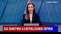 Ege Denizi'nde 4.8 büyüklüğünde deprem