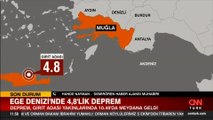 SON DAKİKA: Bodrum açıklarında 4,8 büyüklüğünde deprem!