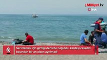 Bir kardeşin en çaresiz anı! Ceset torbasının yanından ayrılmadı