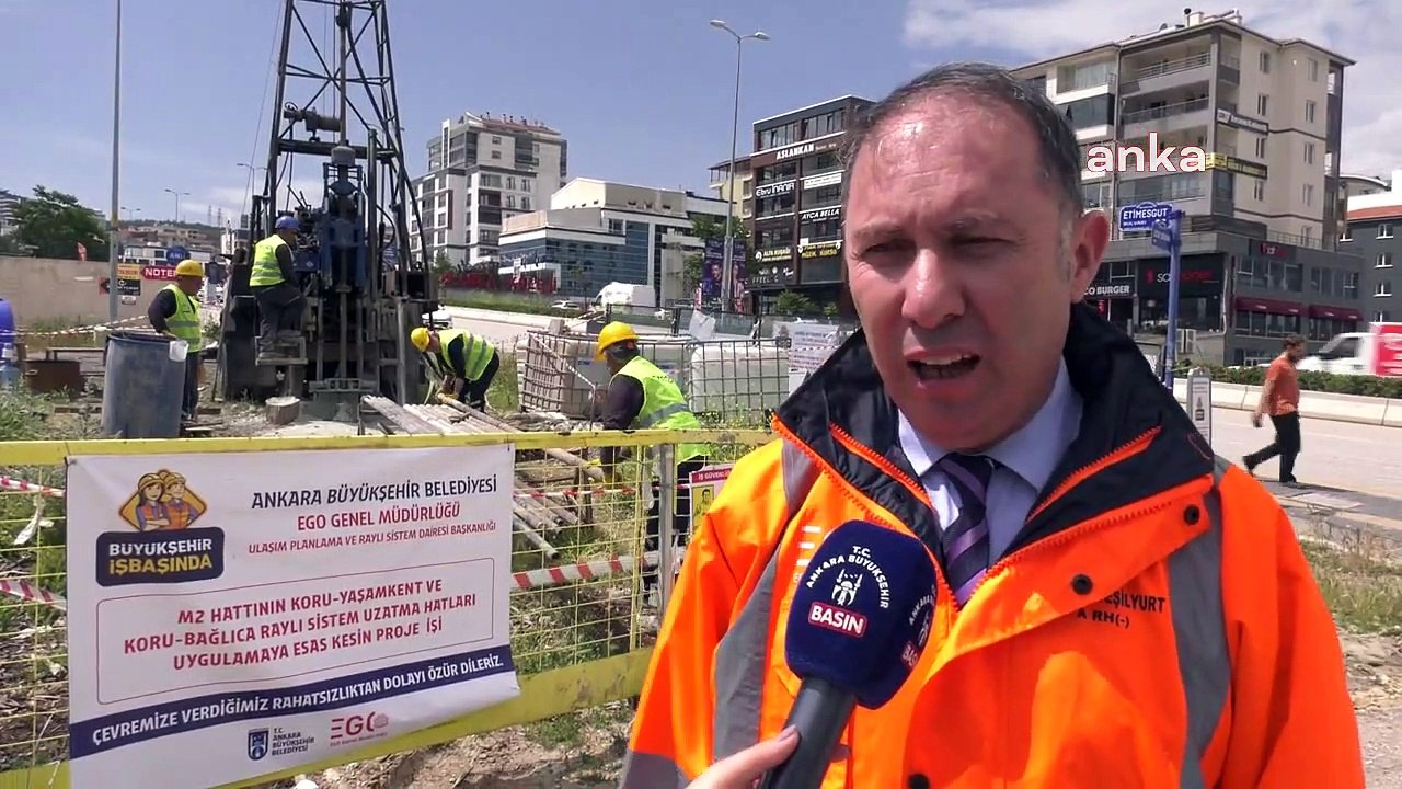 Başkent'in Raylı Sistem Ağı Genişliyor... İki Yeni Metro Hattı İçin Sondaj Çalışmaları Başladı