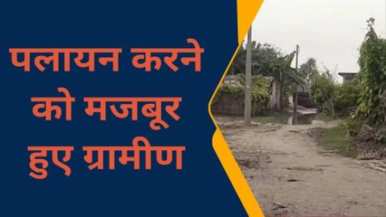 लखीमपुर खीरी: चक पुरवा गांव पर शारदा नदी दिखा रही कहर, गांव में फंसे ग्रामीण