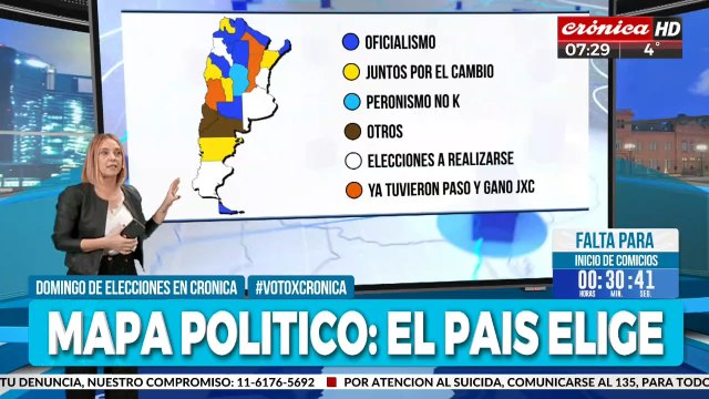 El mapa político del país: ¿Quiénes ganaron hasta el momento?