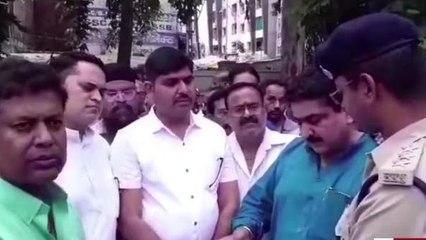 जबलपुर: शराब माफियाओं पर कार्यवाही नही होने पर कांग्रेसियों ने किया थाने का घेराव