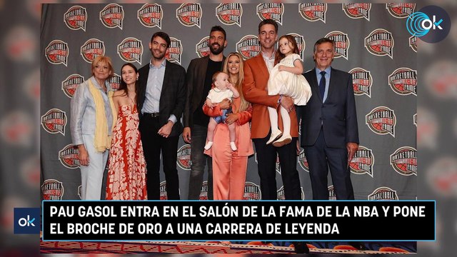 Pau Gasol entra en el Salón de la Fama de la NBA y pone el broche de oro a una carrera de leyenda