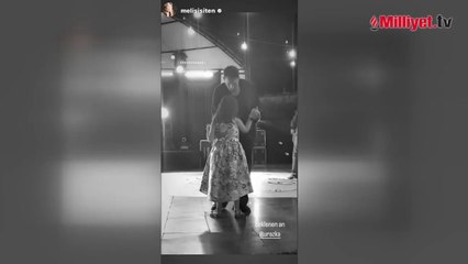 Uraz Kaygılaroğlu, hem kızıyla dans etti hem de göbek attı