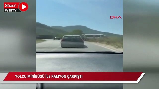 Bursa'da yolcu minibüsü ile kamyon çarpıştı