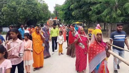 भोले बाबा के जयकारों के साथ कावड़ यात्रा में उमड़ा श्रद्धालुओं का सैलाब