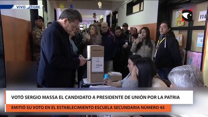 Votó sergio massa el candidato a presidente de unión por la patria