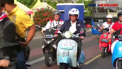 Ratusan Penggemar Motor Listrik Kampanye Udara Sehat dengan Konvoi Keliling Jakarta