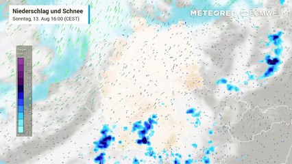 Deutschland drohen in dieser August-Woche teilweise schwere Unwetter durch Hagel und Starkregen!