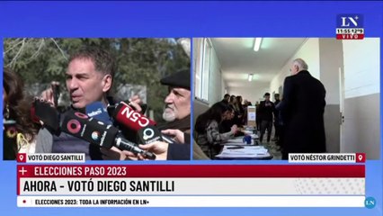 Diego Santilli, tras votar en las PASO 2023
